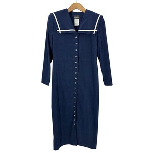 long sleeve sailor dress Sweet Lolita Black Long Sleeve Elegant Dress Lace Sailor Collar Vintage Kawaii