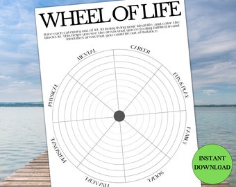 Wheel of Life Printable Bullet Journal Template
