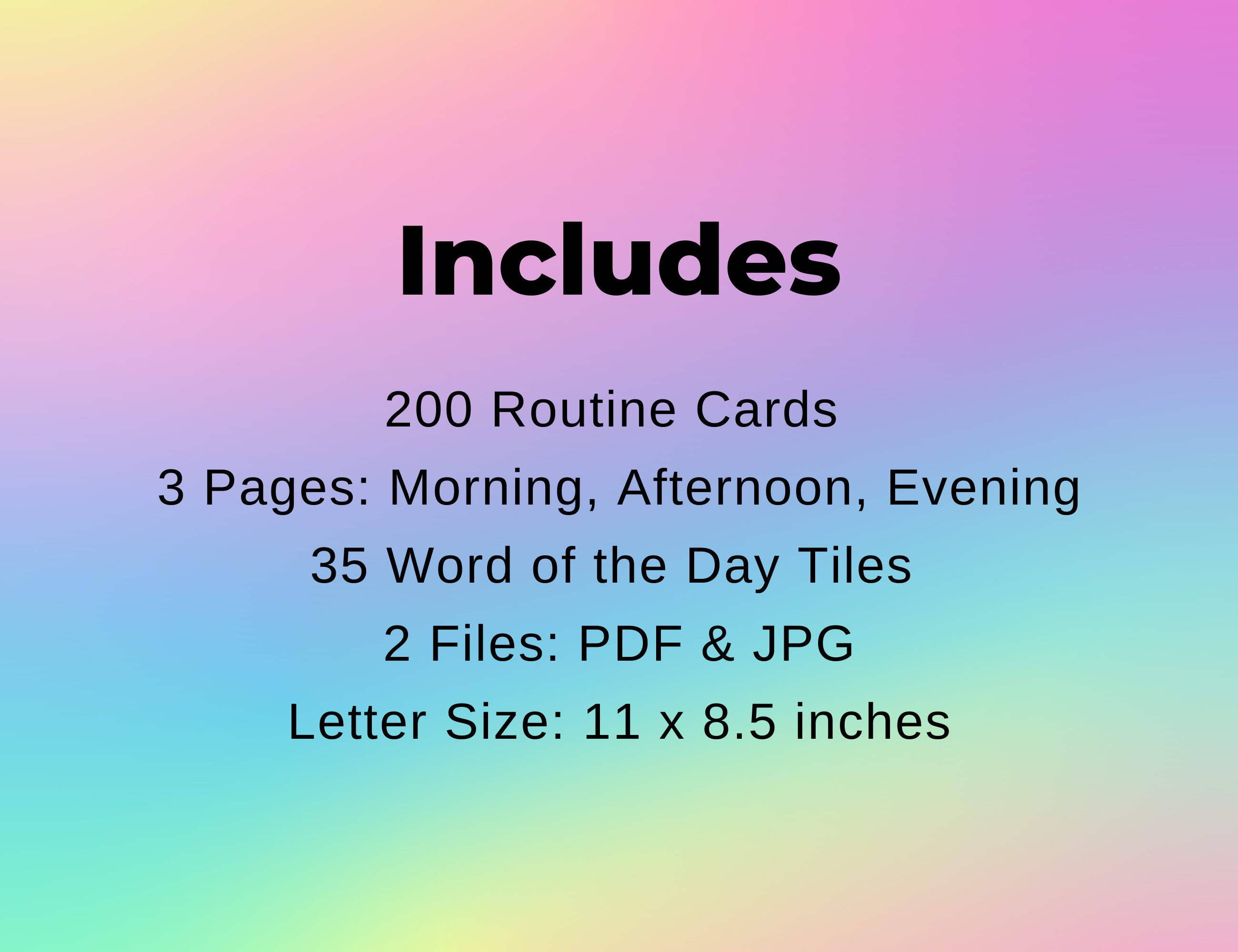 Visual Routine Chore Chart For Kids Printable Etsy Visual routine chore chart for kids printable etsy