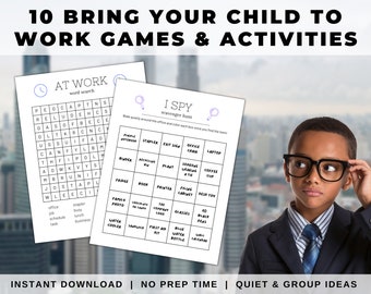 Take Your Child to Work Day Printable Game Bundle