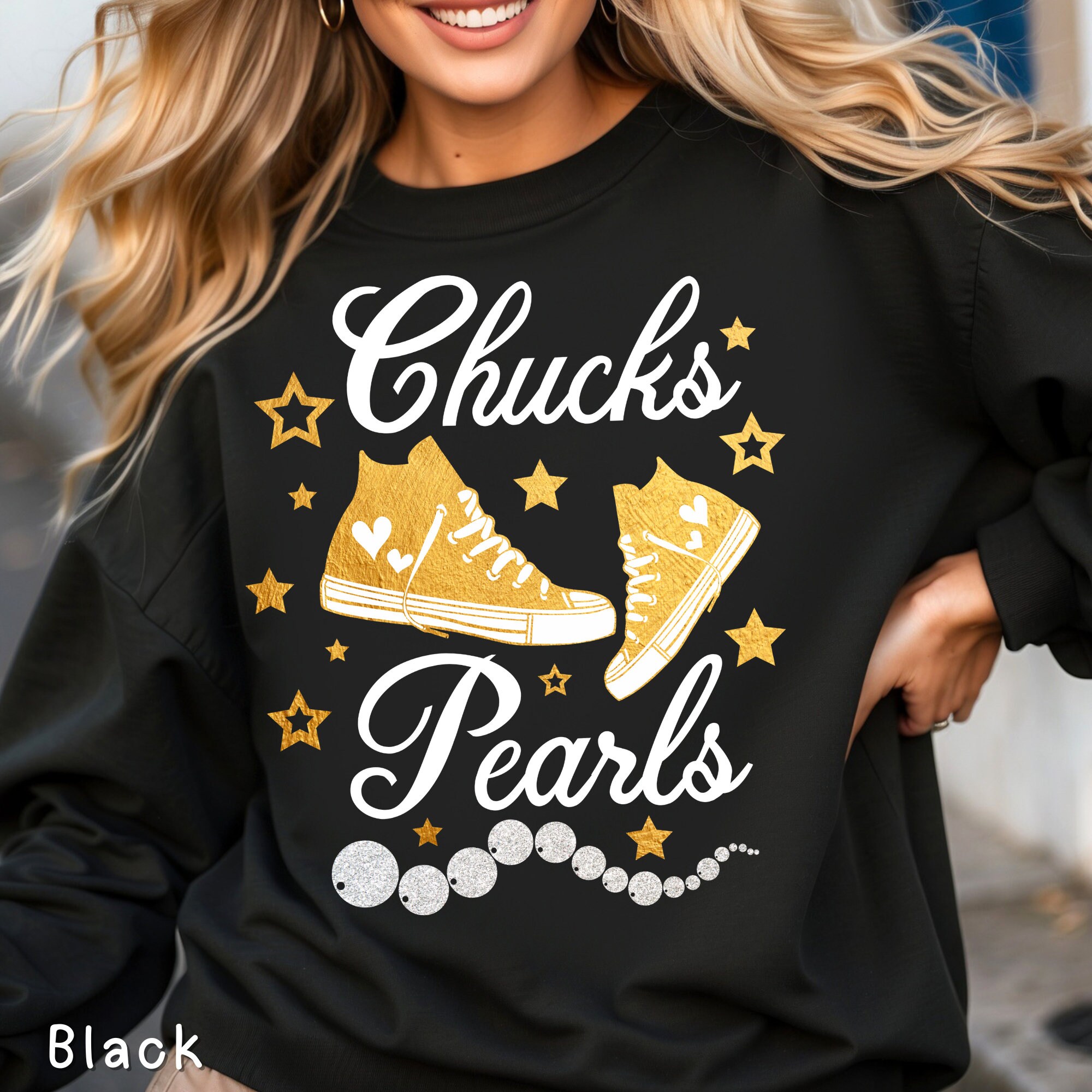 Gold Chucks and Pearls Shirt Madam President Shirt Kamala Harris Hoodie Democrat Tee Election 2024 Sweatshirt usa President Fall Sweater Etsy UK