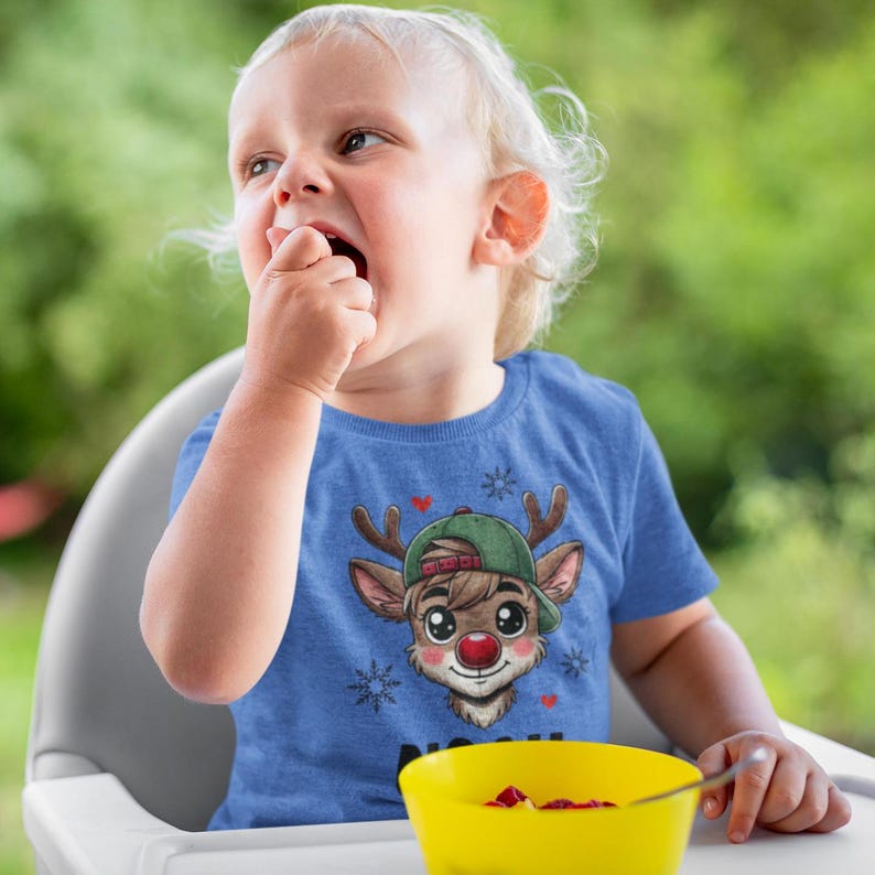 Personalized Christmas Reindeer Matching Tees Custom Kids/toddlers