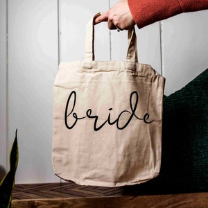 Custom Bride Bridesmaid Tote Bag