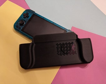 Case & Grip voor Retroid Pocket 4 (en Pro) -- 2-in-1 -- 3D-geprint