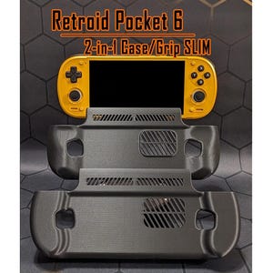 Retroid Pocket 6 - dunne hoes en handgreep - 2-in-1 -- 3D-geprint