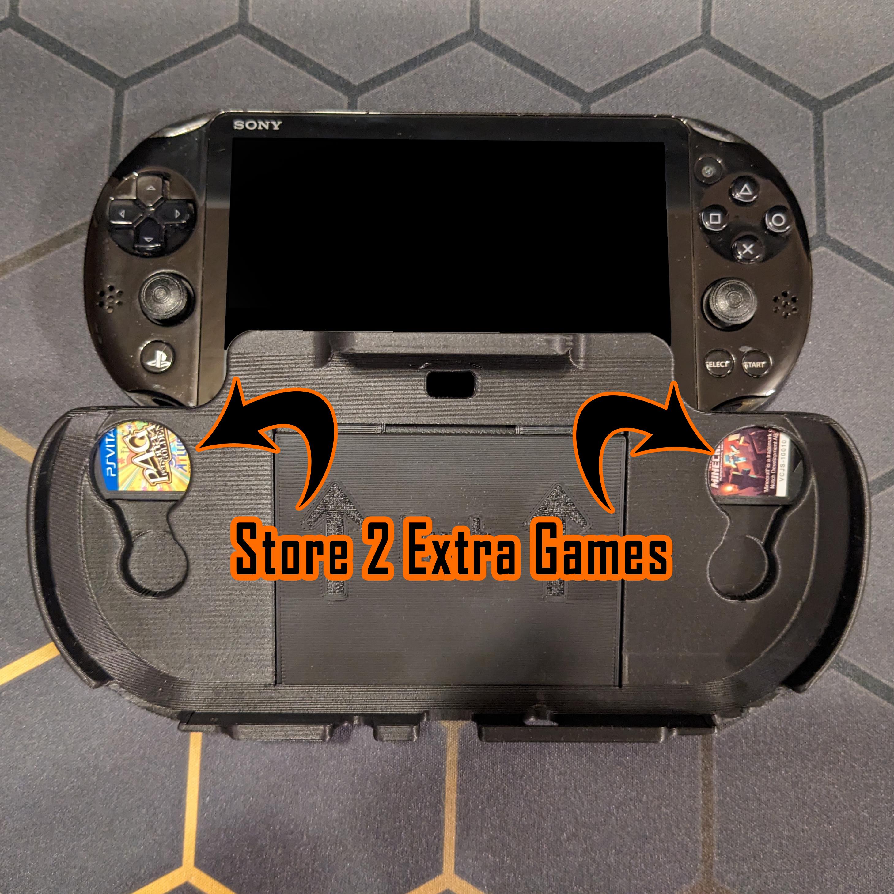 PlayStation Vita - PSVita2000モデル(ソフト3本＋カバー付き＋) PS Vita 2000 3-in-1 Case, Grip, & Game Storage -- 3D Printed - Etsy