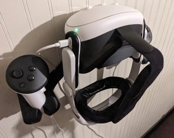 メタクエスト2 VRヘッドセットとコントローラー Meta Quest 2 & 3 ヘッドセット + コントローラー用壁掛けマウント