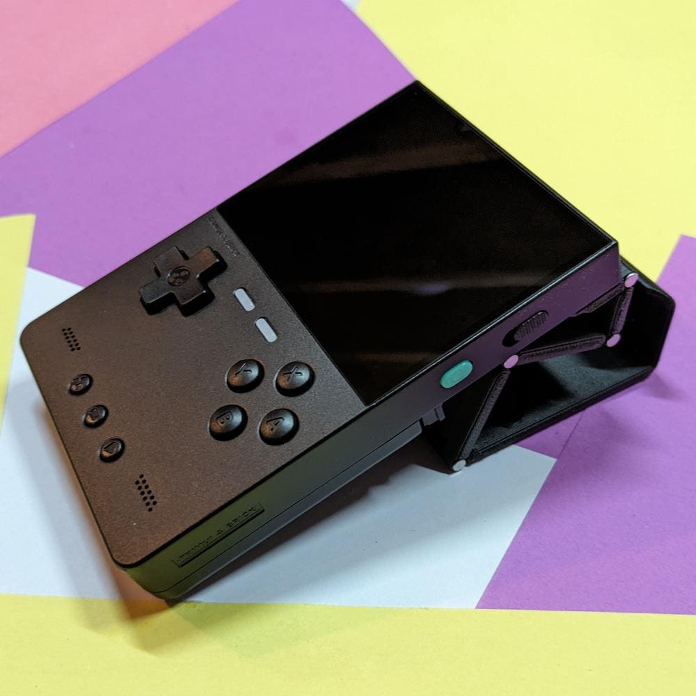 Trimui Brick Articulating Screen Protector Mod -- 3D Printed Case