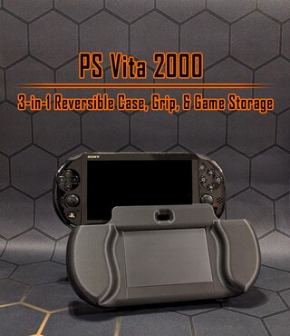 Custodia Con Impugnatura Comfort Per PS Vita 1000 - Stampata In 3D Negli USA