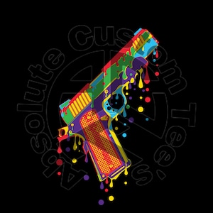 1911 Neon Drip Instant Download