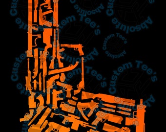 Vectored Gun PNG & JPG files