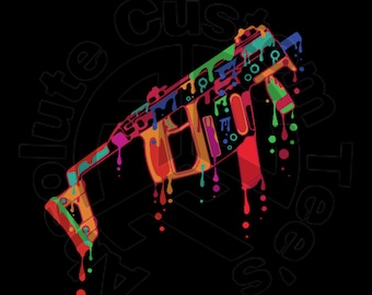 Kriss Vector Neon Drip Instant Download