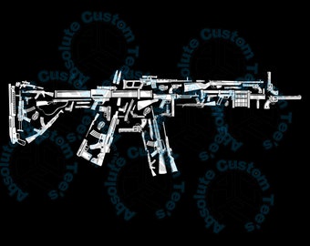 AR Vector PNG and PDF in black and white