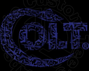 Colt made of Guns logo PNG Instant download