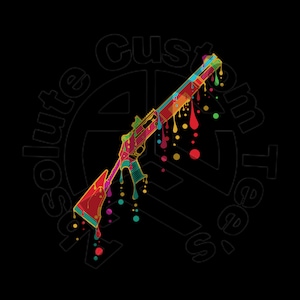 Benelli M4 Shotgun Neon Drip Instant Download