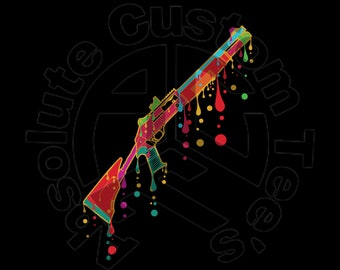 Benelli M4 Shotgun Neon Drip Instant Download