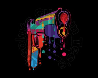 1911 Neon Drip Instant Download