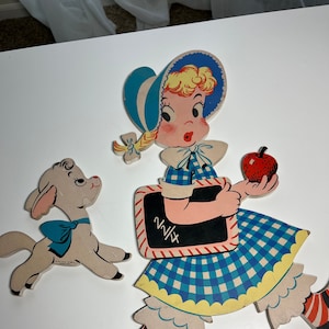 Mother Goose Pin-Ups Mary Had a Little Lamb 2-piece Set