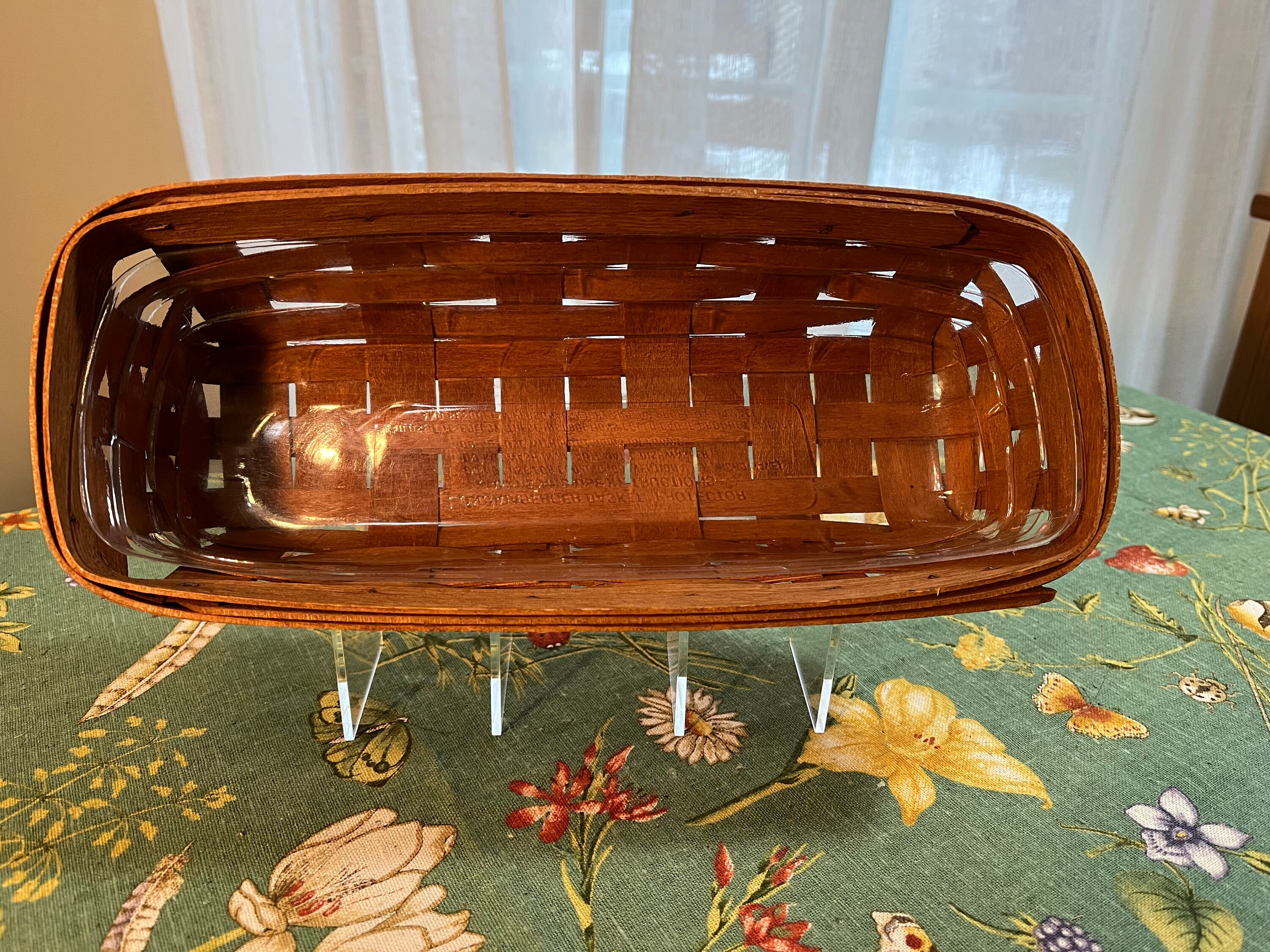 1989 Longaberger Bread Basket With Liner Etsy