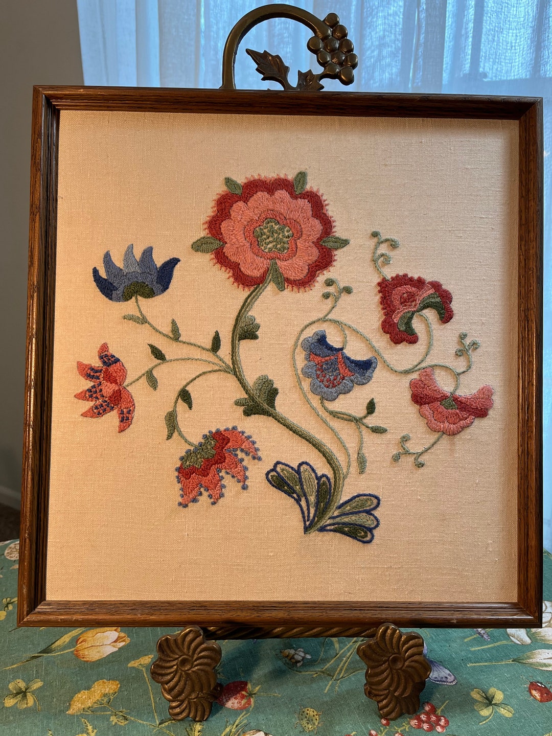 Vintage Crewel Embroidery - Etsy