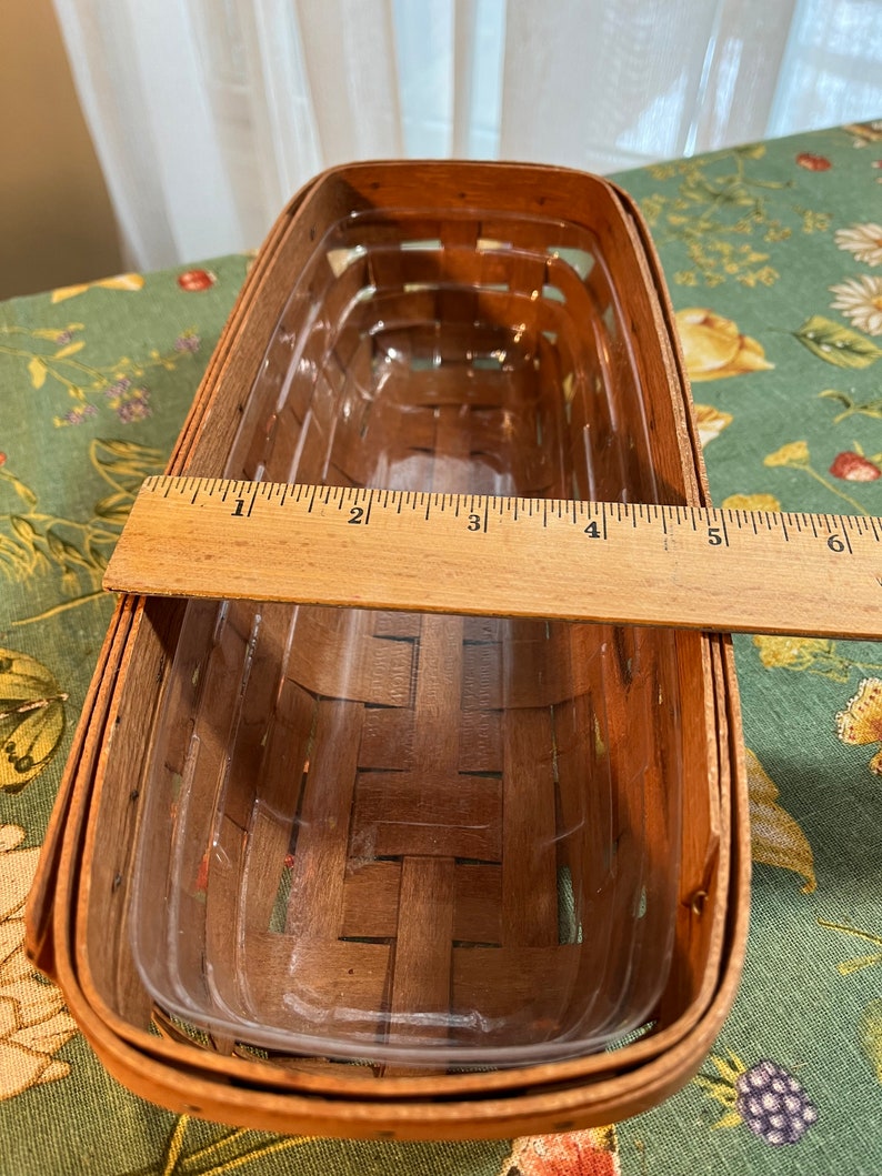 1989 Longaberger Bread Basket With Liner Etsy