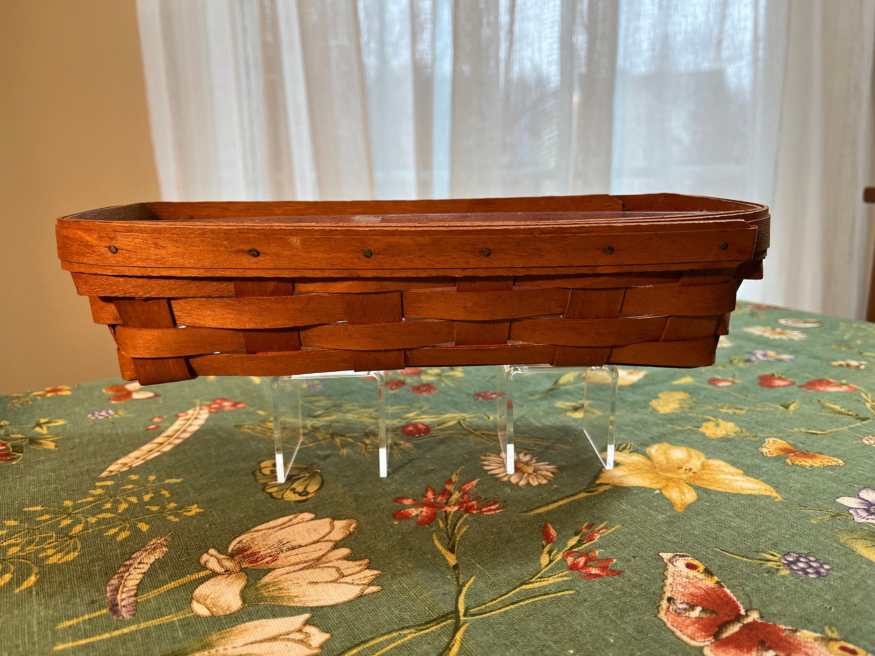 1989 Longaberger Bread Basket With Liner Etsy