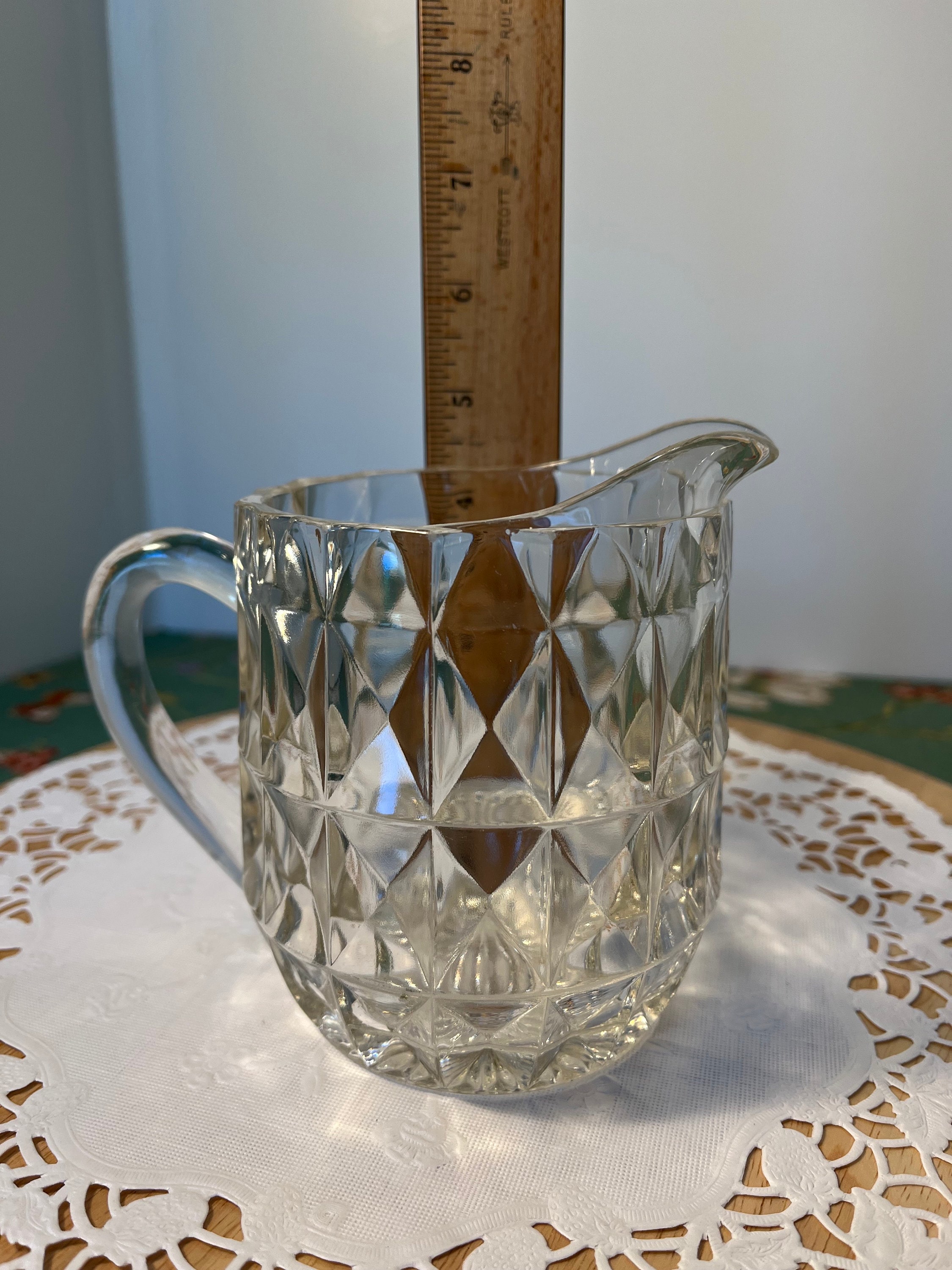 Small Fostoria Vintage Glass Pitcher - Etsy