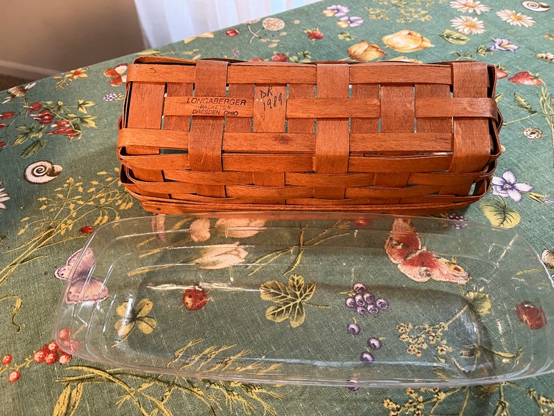 1989 Longaberger Bread Basket With Liner Etsy