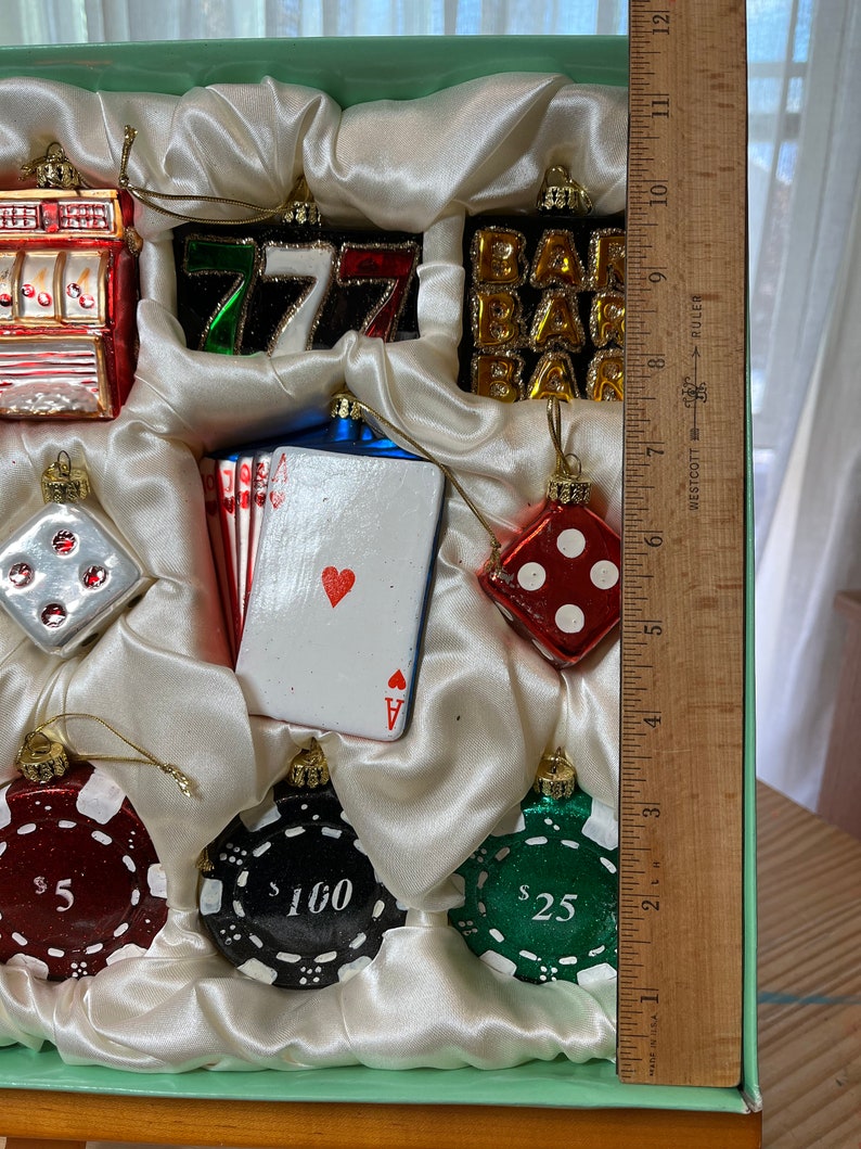 Vintage Casino Gambling Christmas Ornaments Etsy