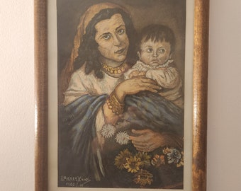 Gypsy woman with kid