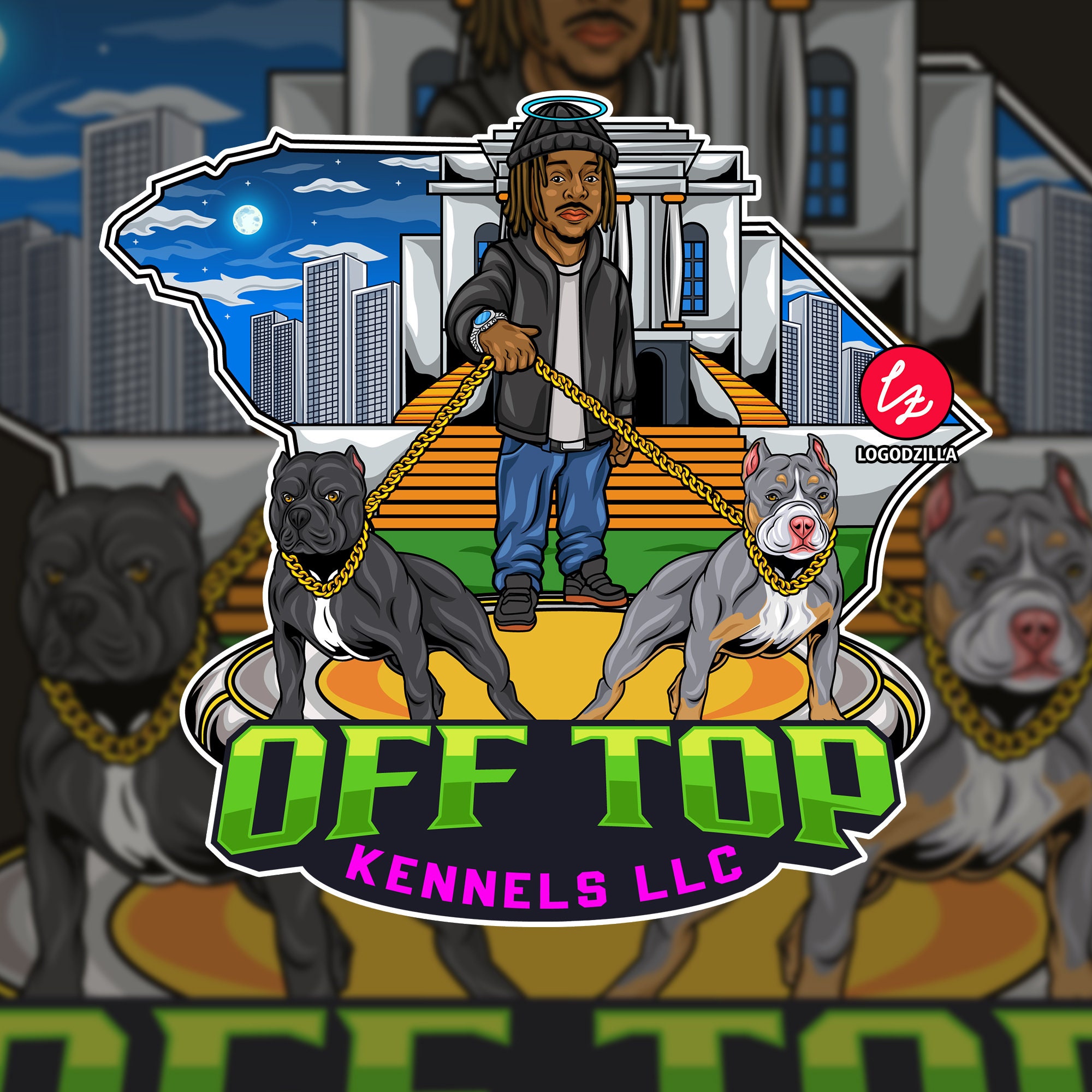 Custom Kennel Logo for Frenchies and Bullies Dog Logo Pet Etsy