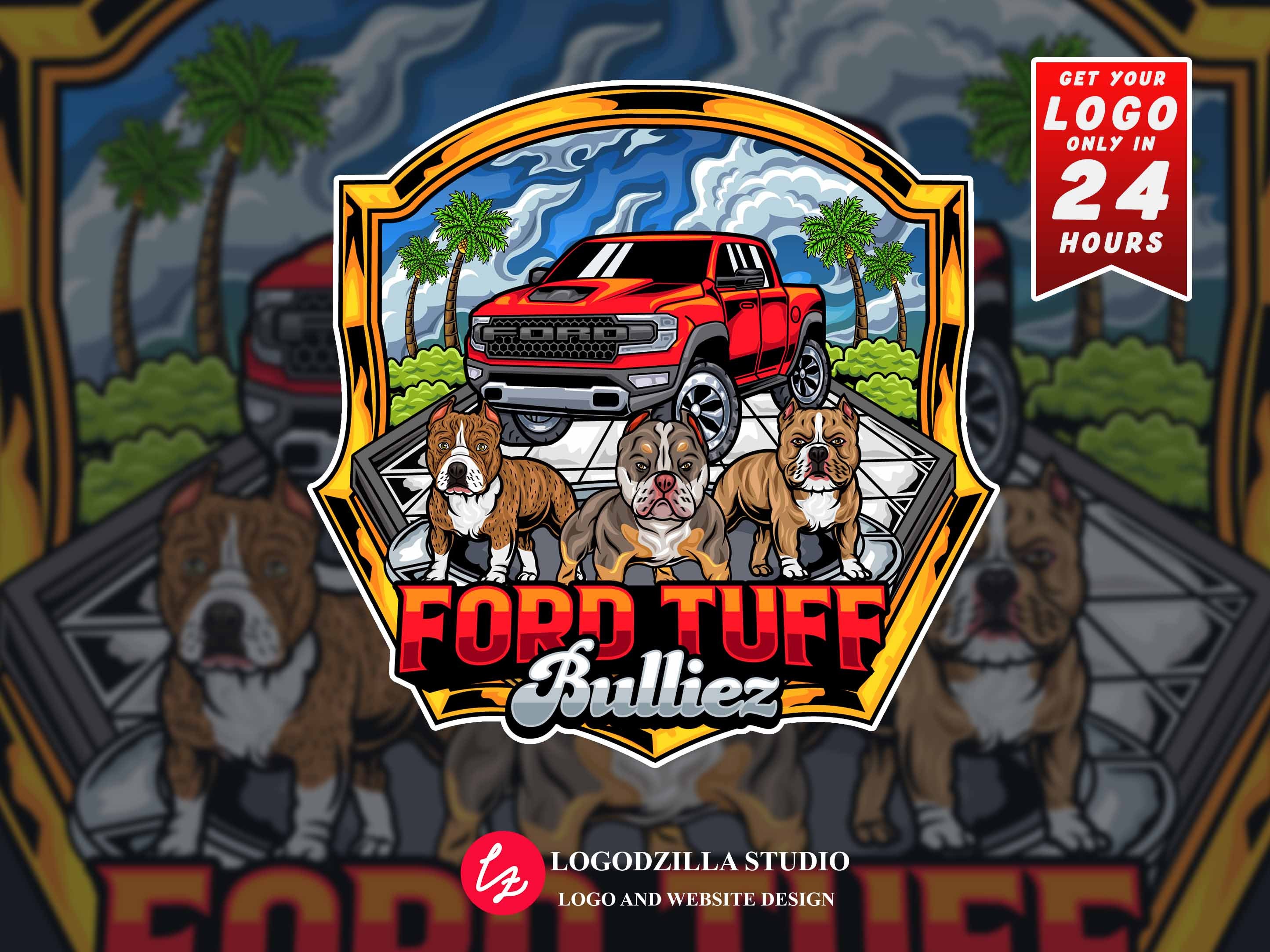 Custom Kennel Logo for Frenchies and Bullies, Dog Logo, Kennel Logo,dog