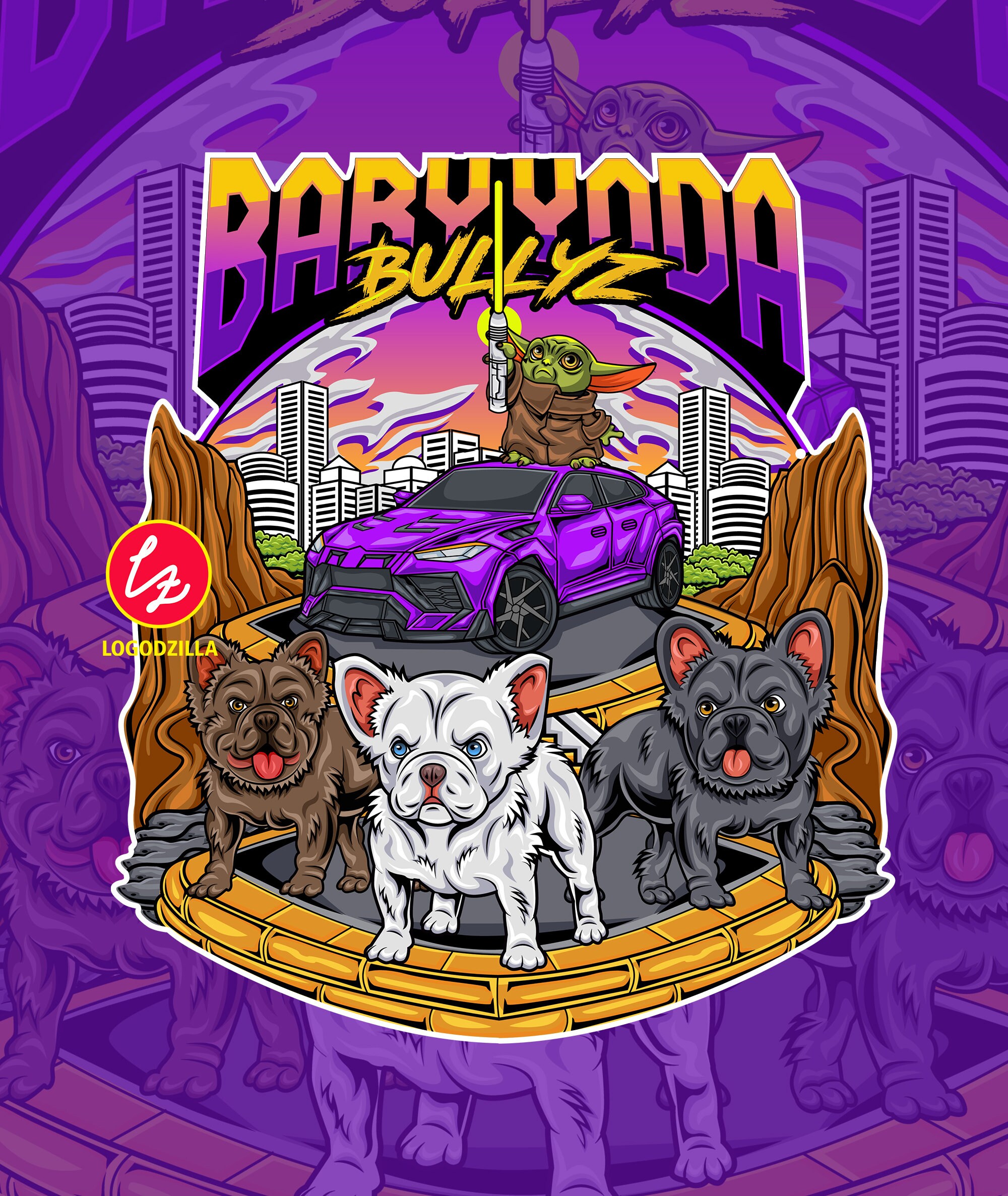 Custom Kennel Logo for Frenchies and Bullies Dog Logo Pet Etsy