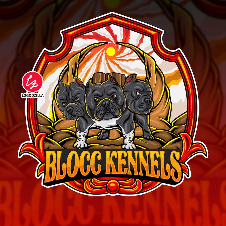 Custom Kennel Logo for Frenchies and Bullies Dog Logo Pet Etsy