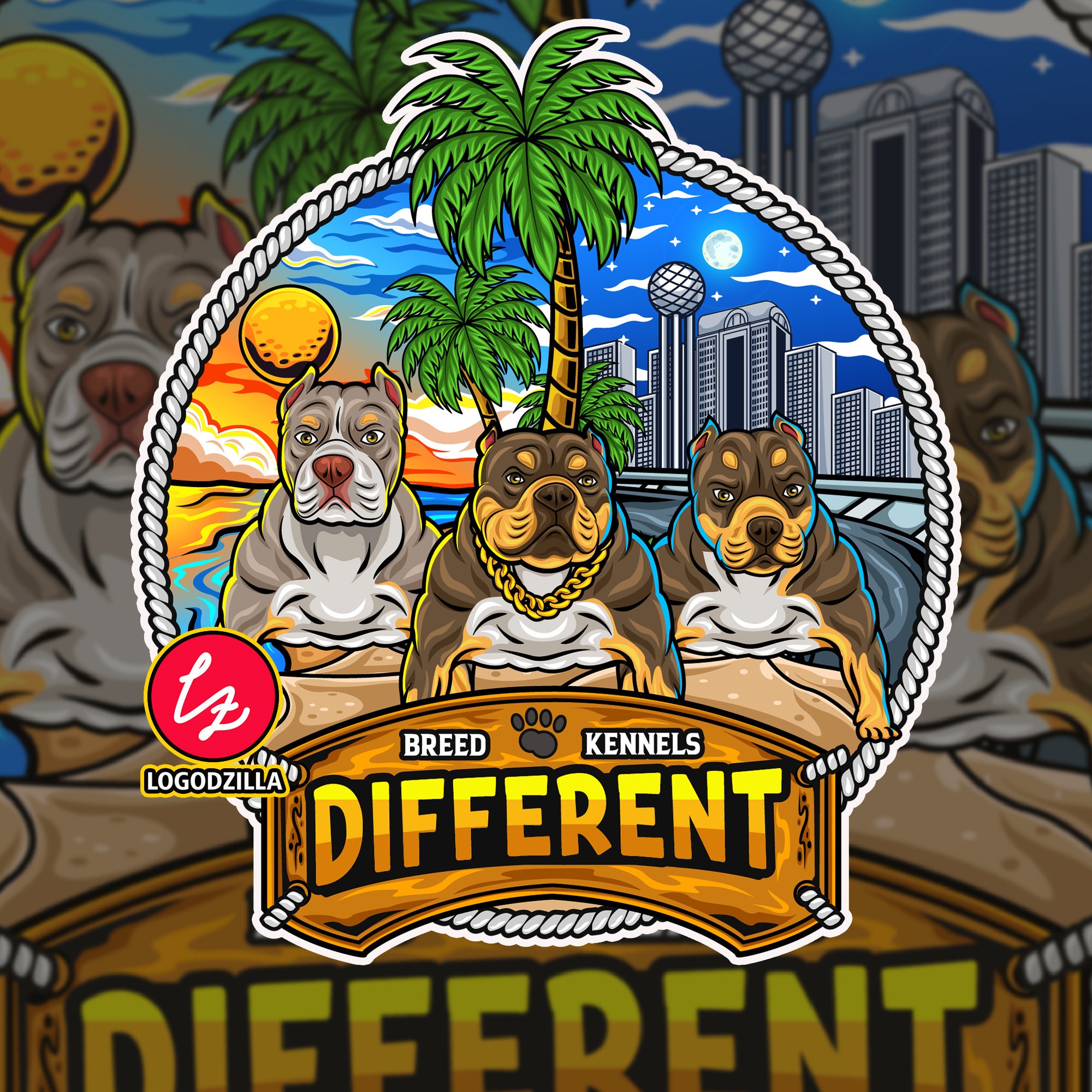 Custom Kennel Logo for Frenchies and Bullies Dog Logo Pet Etsy