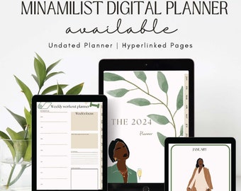 Black Girl planner Goodnotes Planner, Digital Planner,2024 Best Planner,2024 Daily, Weekly & Monthly Planner,GoodNotes Planner,iPad Planner