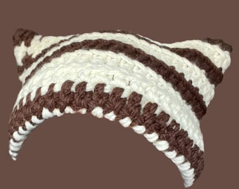 Handmade Crochet Cat Ear Beanie