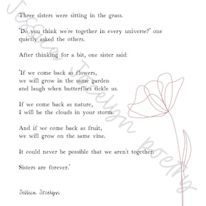 Poema Las hermanas son eternas (para 3 hermanas)
