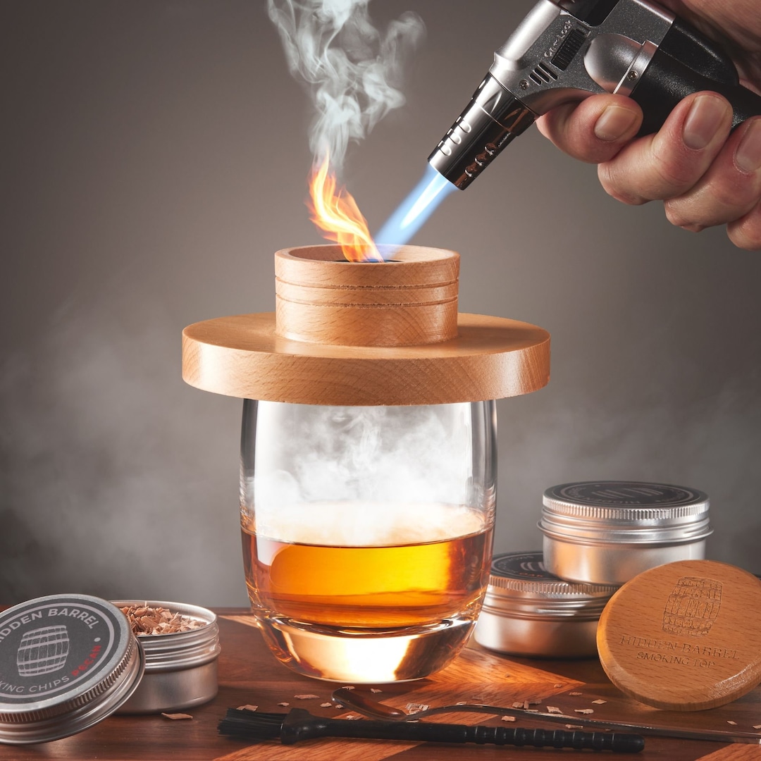 Cocktail Smoker Kit With Wood Chips and Torchbest Gift for Him & Drink ...