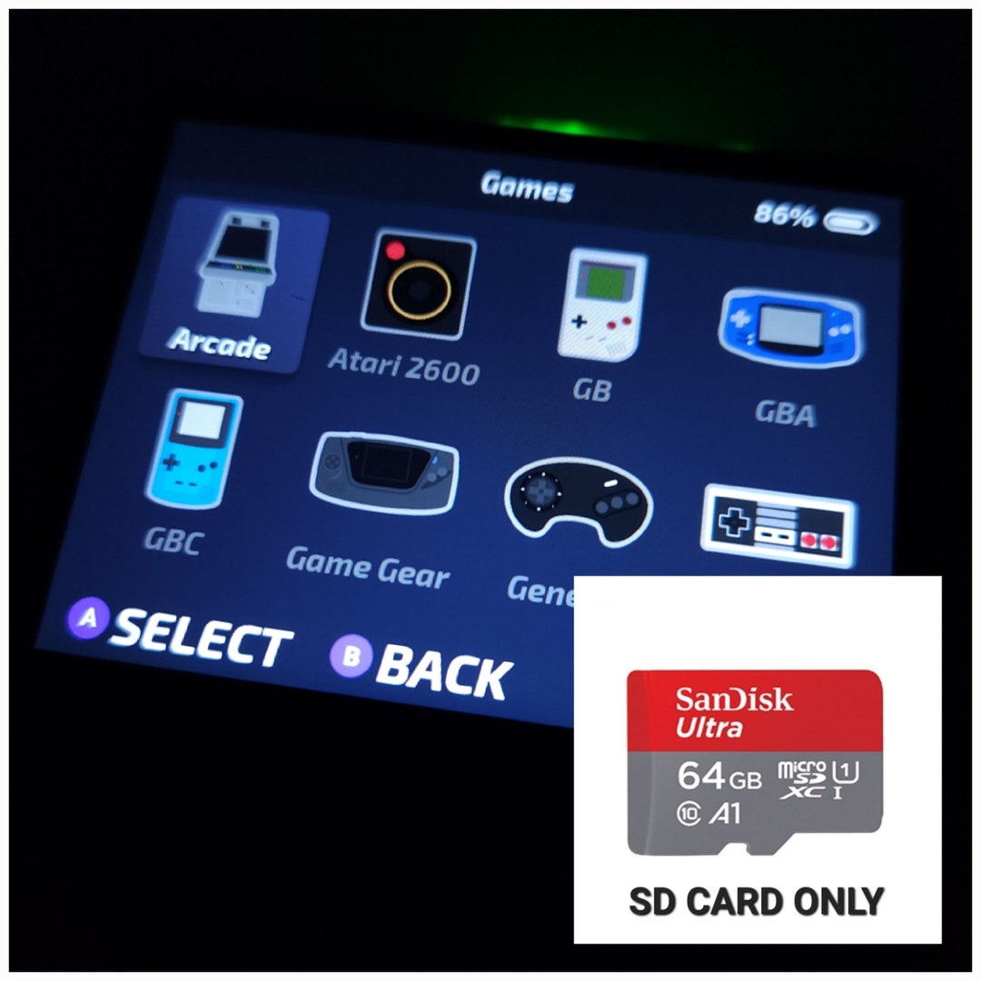 Miyoo Mini Plus 64GB Micro SD Card Only Onionos With Tinybest Etsy