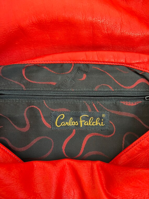 Carlos Falchi Snakeskin Bag - RARE Designer Purse - image 5