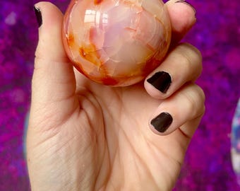 Carnelian Sphere 53mm - Etsy