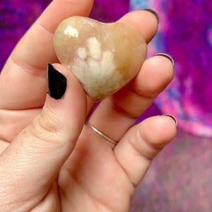Flower Agate Heart