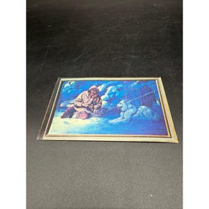 Fred Machetanz O Último Jogo Cartão Postal Artístico 1976 Mike Roberts Alasca Ocidental