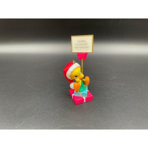 Adorno navideño de Piolín, Looney Tunes, dibujos animados de los 90, divertido letrero navideño de 11,4 cm
