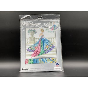 Janlynn Platinum Collection The Ball Gown Counted Cross Stitch Kit 14×14″