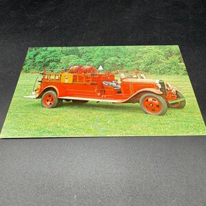 1931 Ford Model AA Feuerwehrauto Postkarte Long Island Auto Museum Syosset NY Ungebraucht