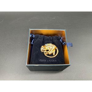 Estée Lauder Dazzling Monkey Solid Perfume Compact 2013 Swarovski Crystals NIB