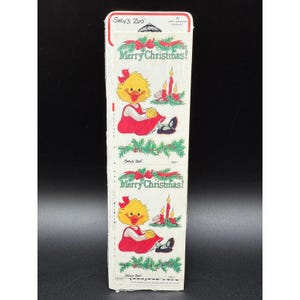 Vintage Suzy&#39;s Zoo Christmas Stickers – 1990s Sealed Sheet Holiday Duck
