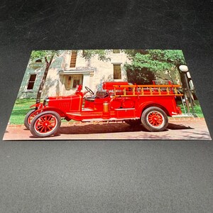 1927 Ford Modell TT Chemikalienschlauch-LKW Postkarte San Antonio Museum Verchromt